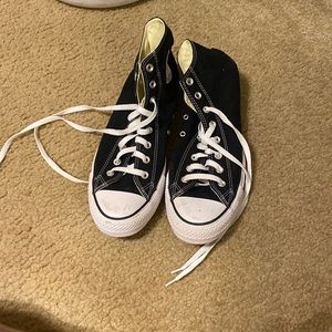 Black converse, high tops